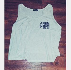 Tumblr Elephant Crop top